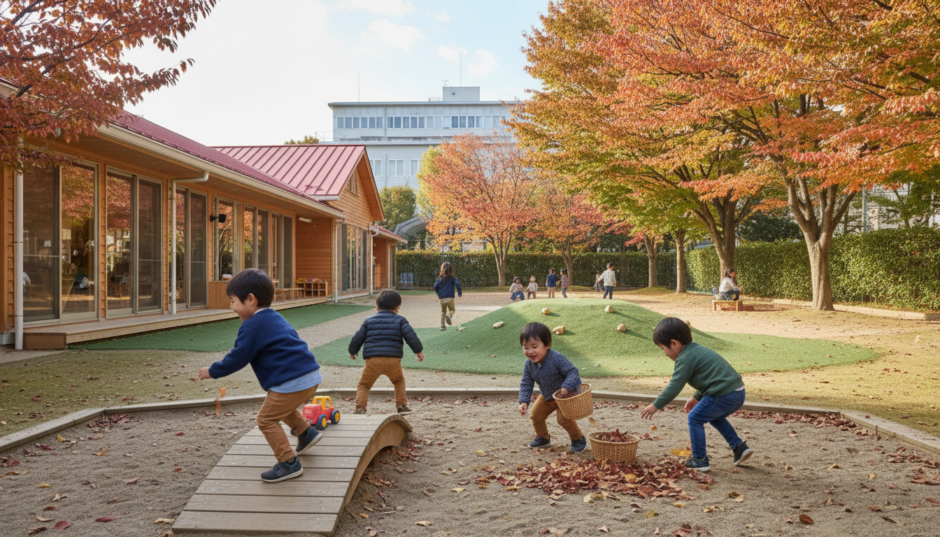 保育園で遊ぶ子どもたちのイメージ（イメージ画像）